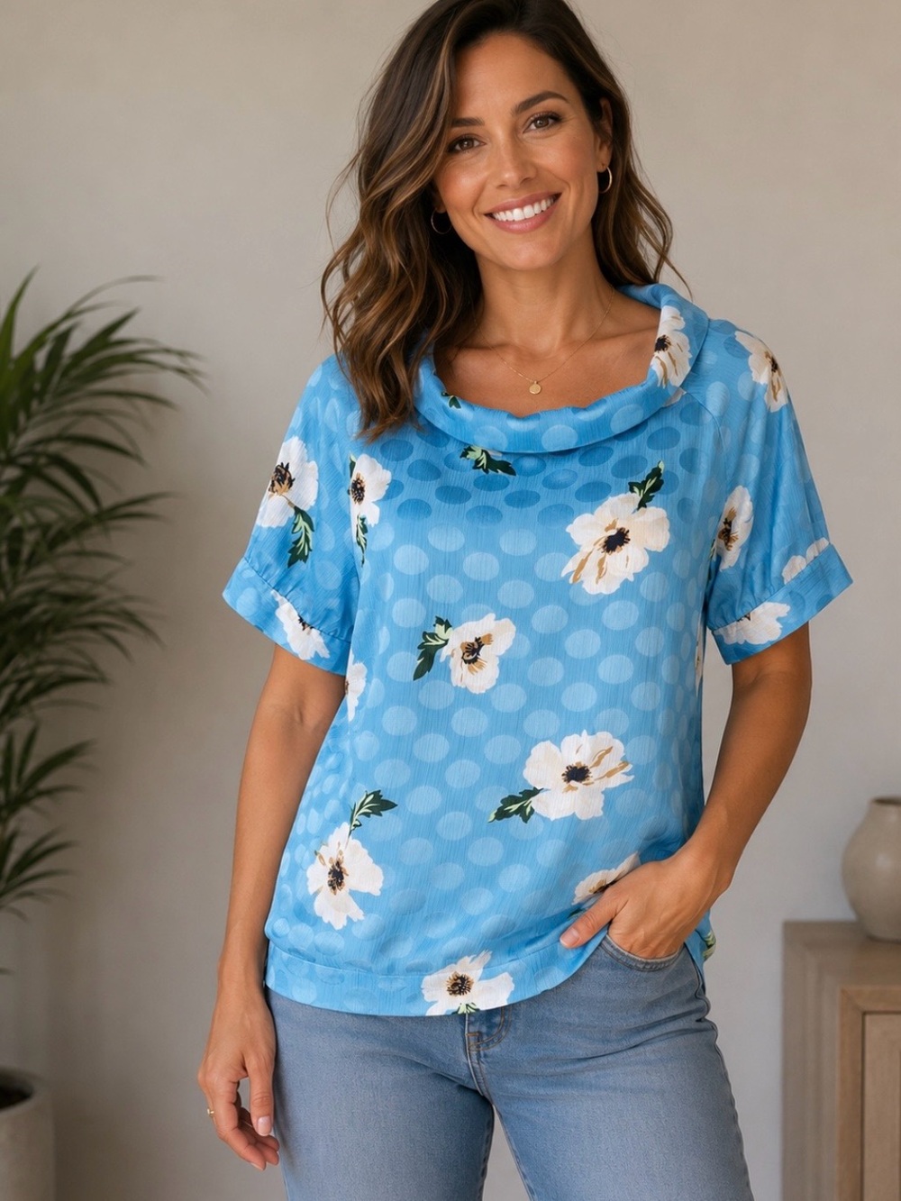 Ann Taylor floral blouse